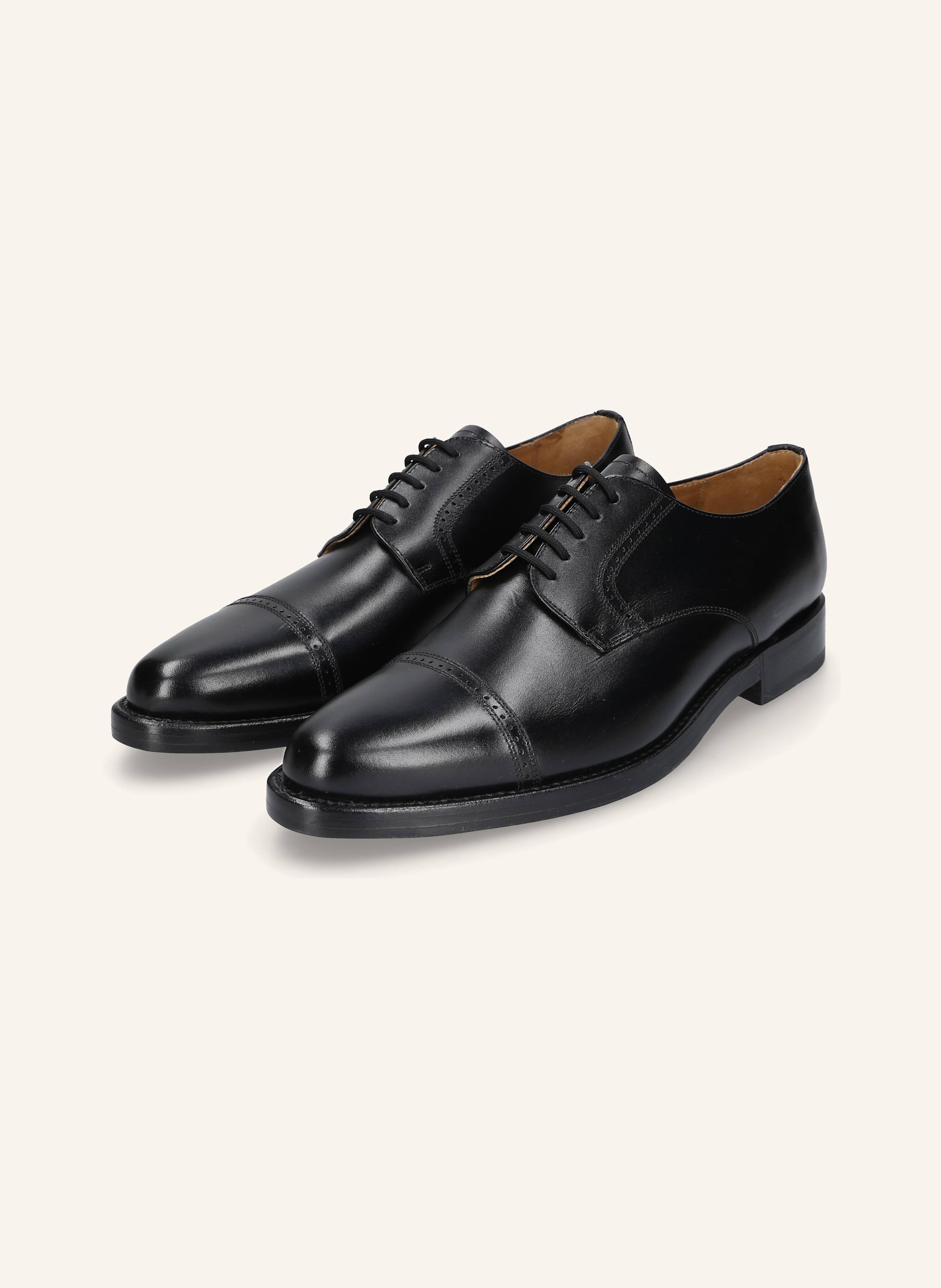 Heinrich Dinkelacker Milano Quarter-Brogue BC schwarz