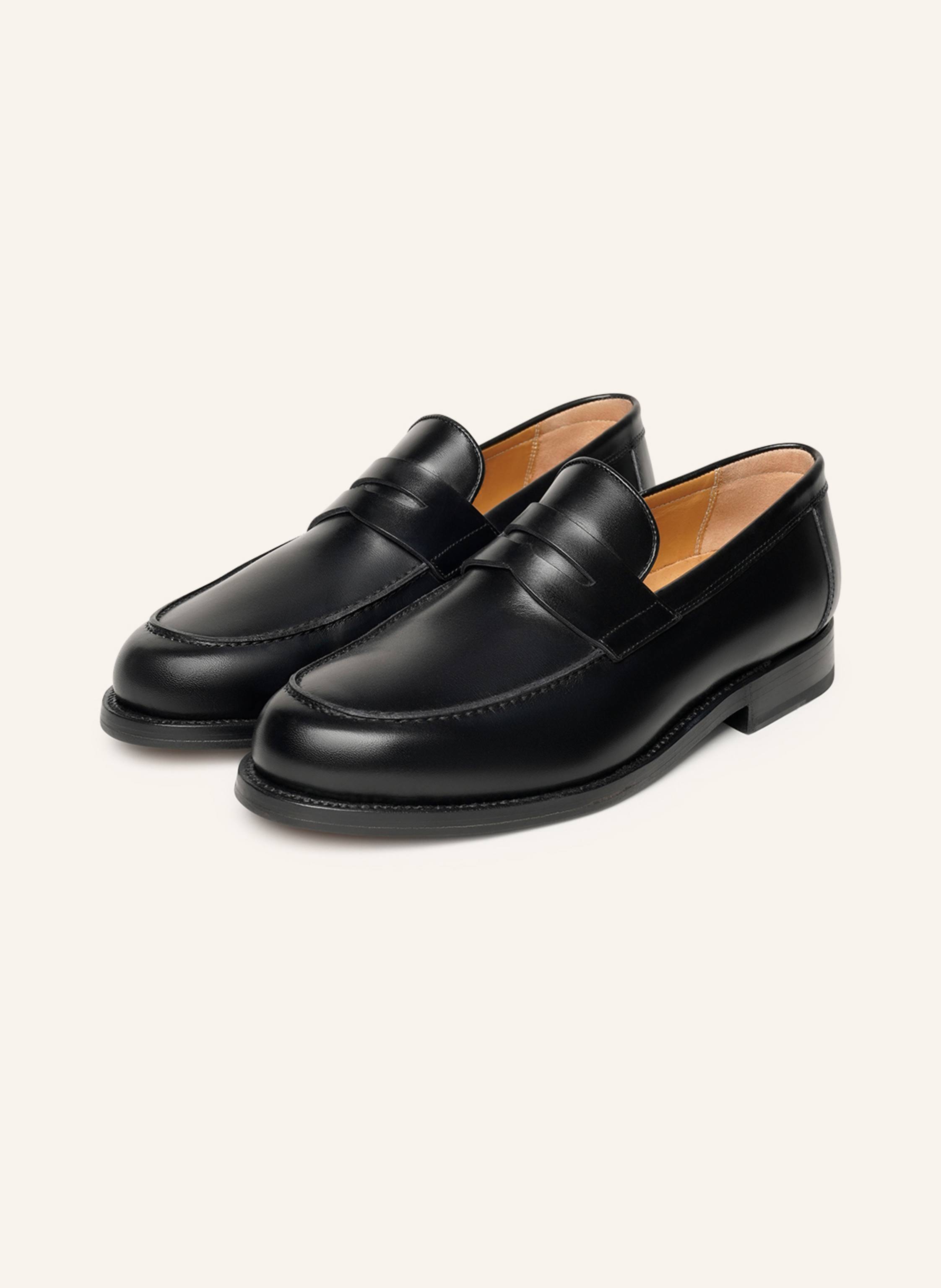 Heinrich Dinkelacker Wien Plain BC Penny Loafer schwarz
