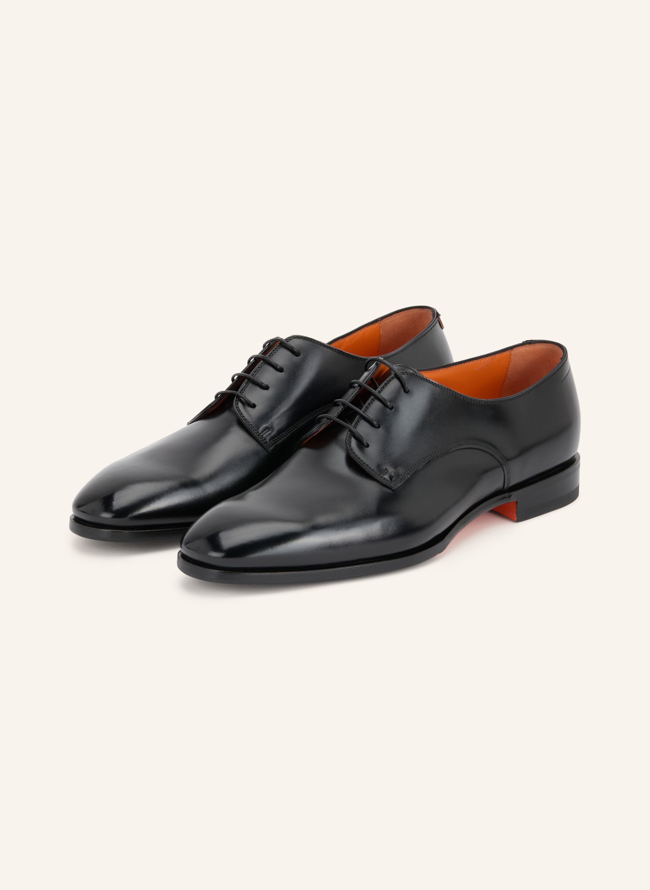 Santoni Schnürer Archer schwarz