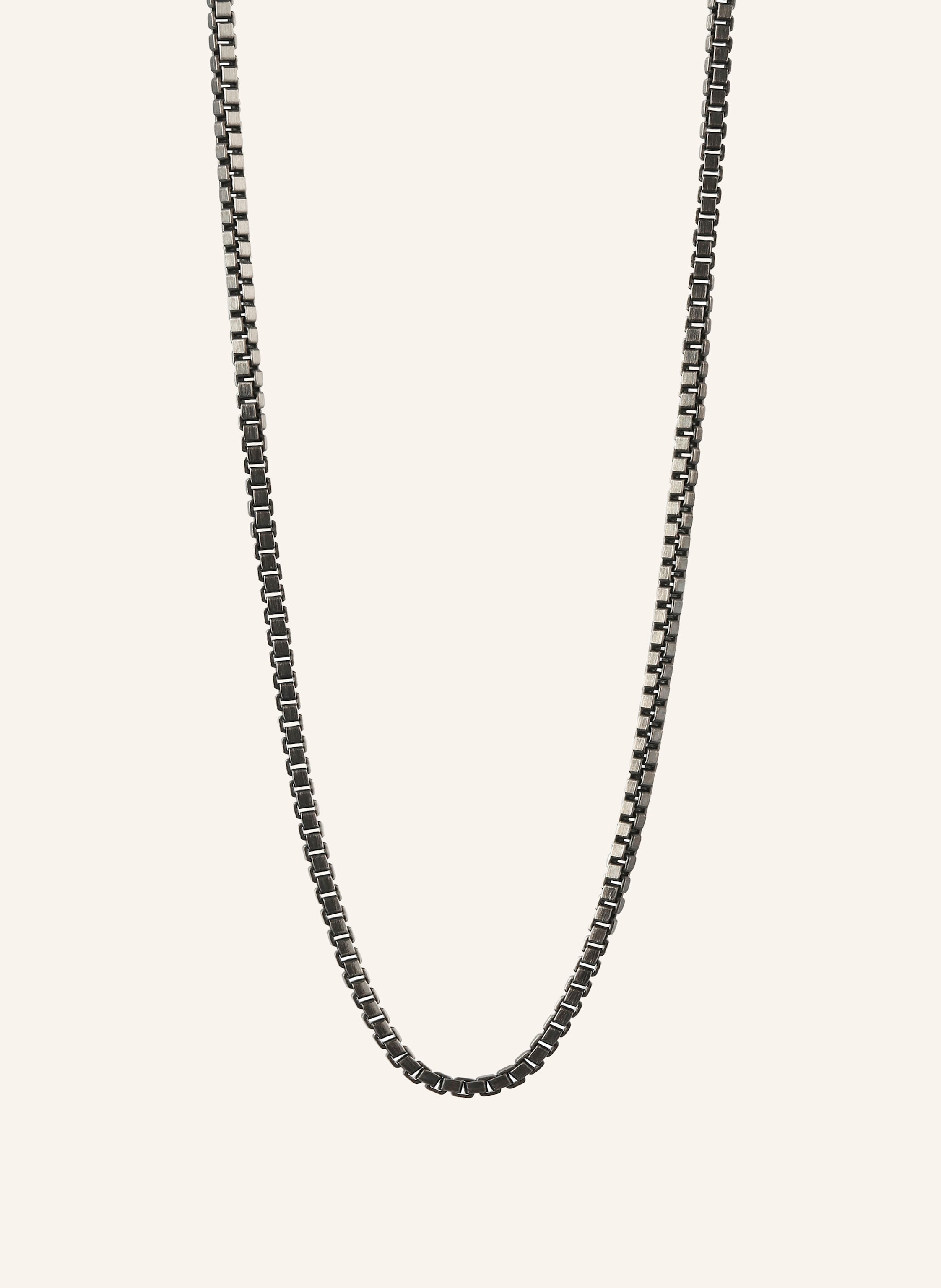 TATEOSSIAN Box Chain 925 schwarz rhodiniert