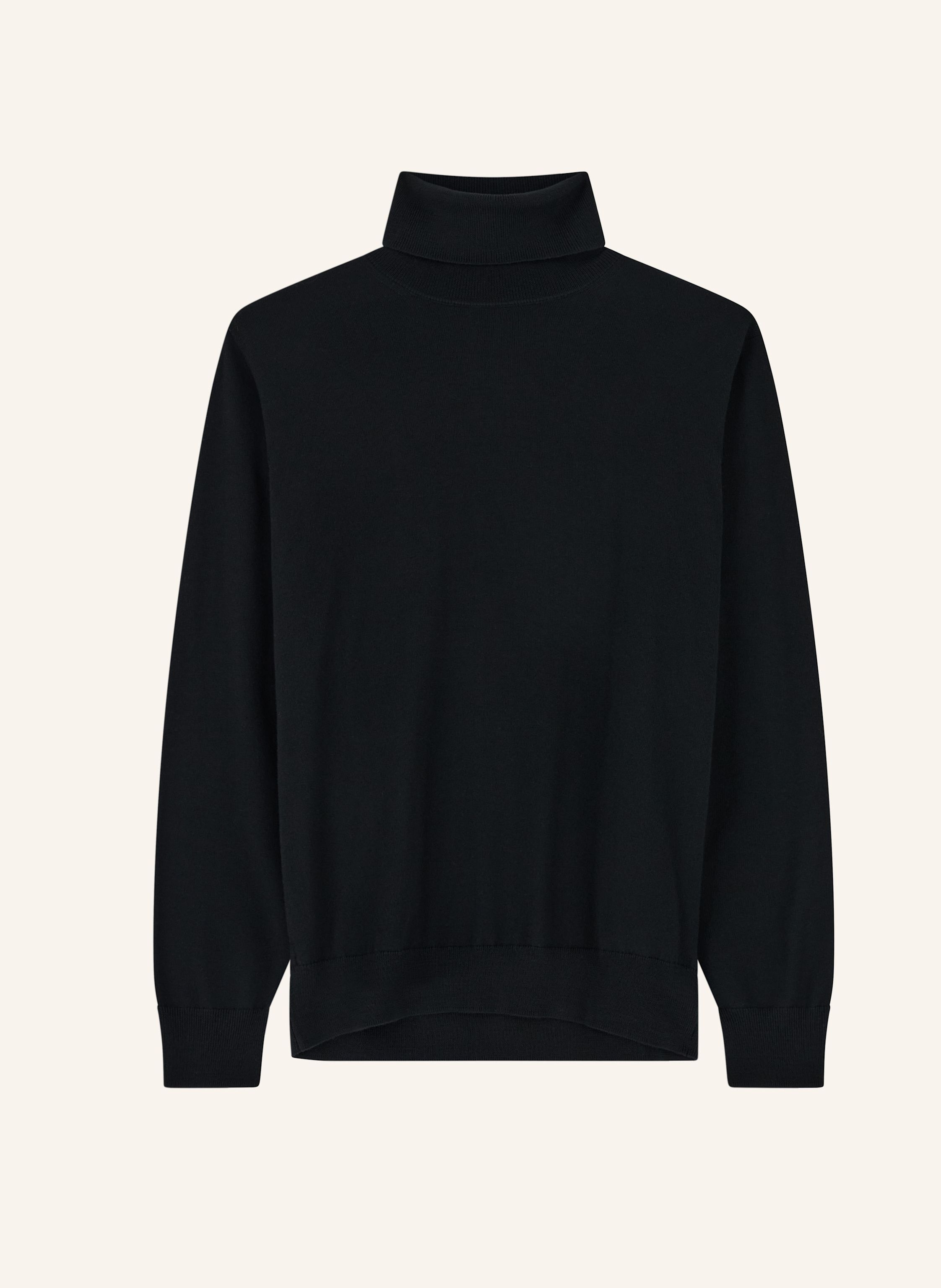 Boggi Milano Rollkragenpullover Cashmere schwarz