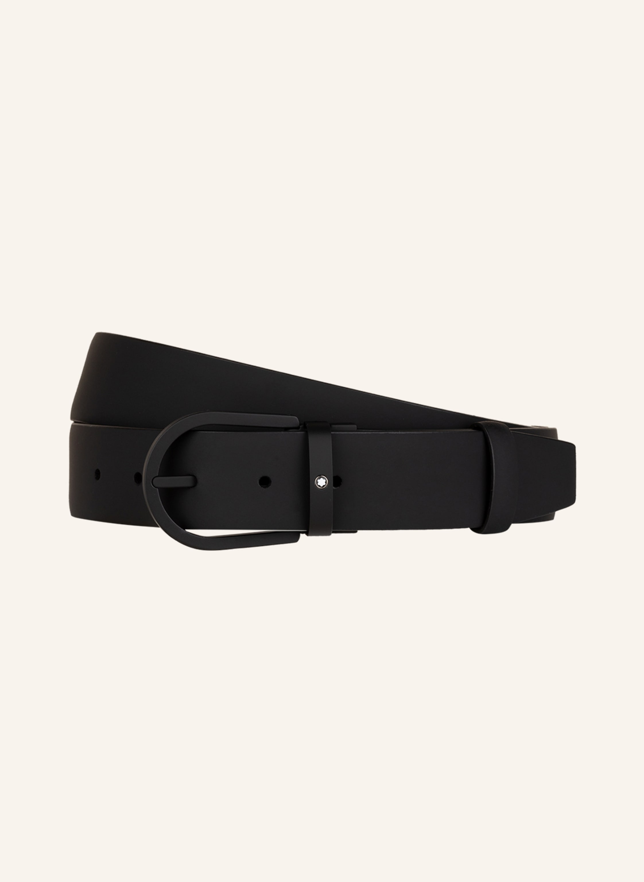 Montblanc Ledergürtel Glattleder schwarz