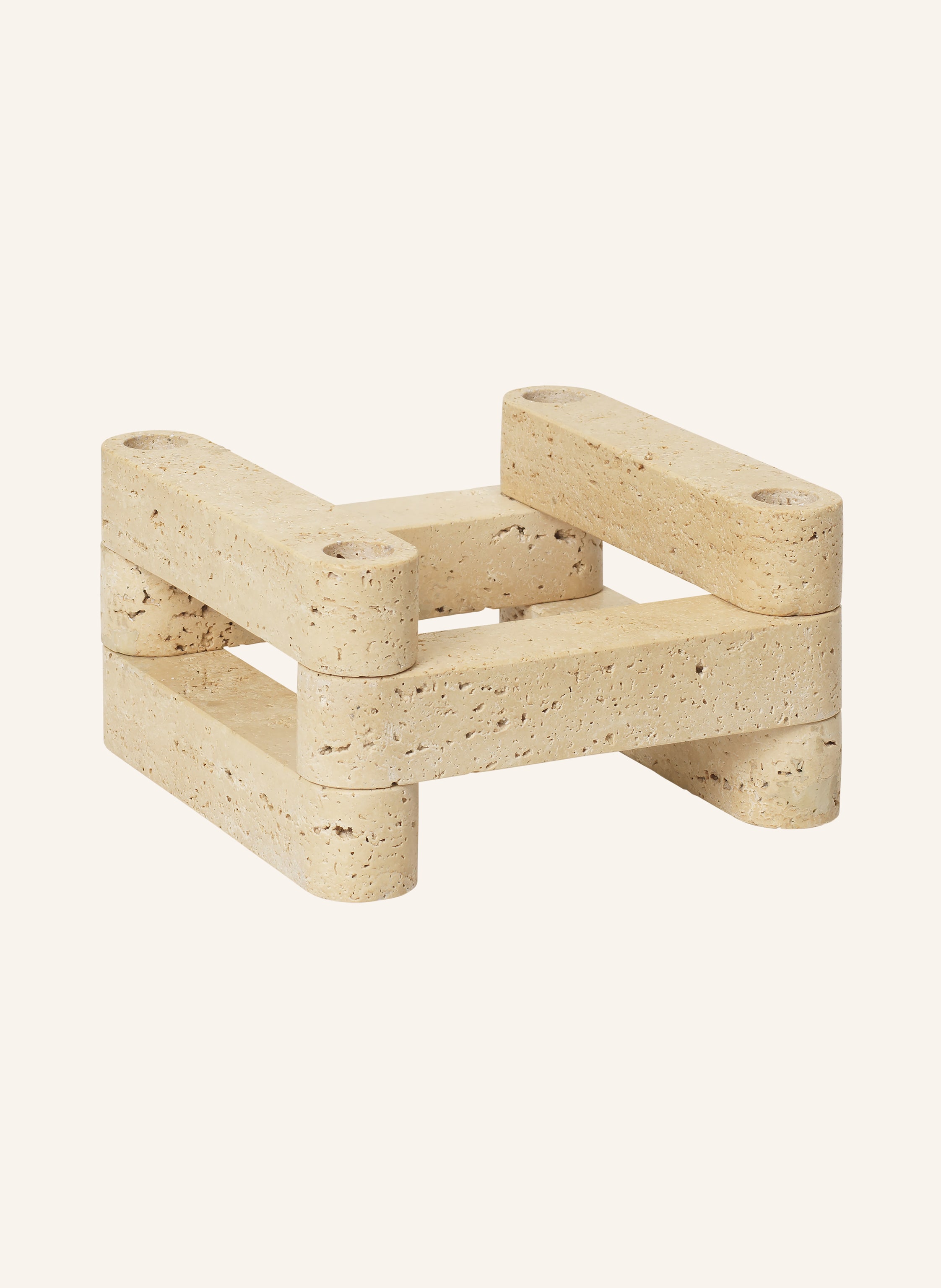 Ferm Living Kerzenhalter Newel Modular beige