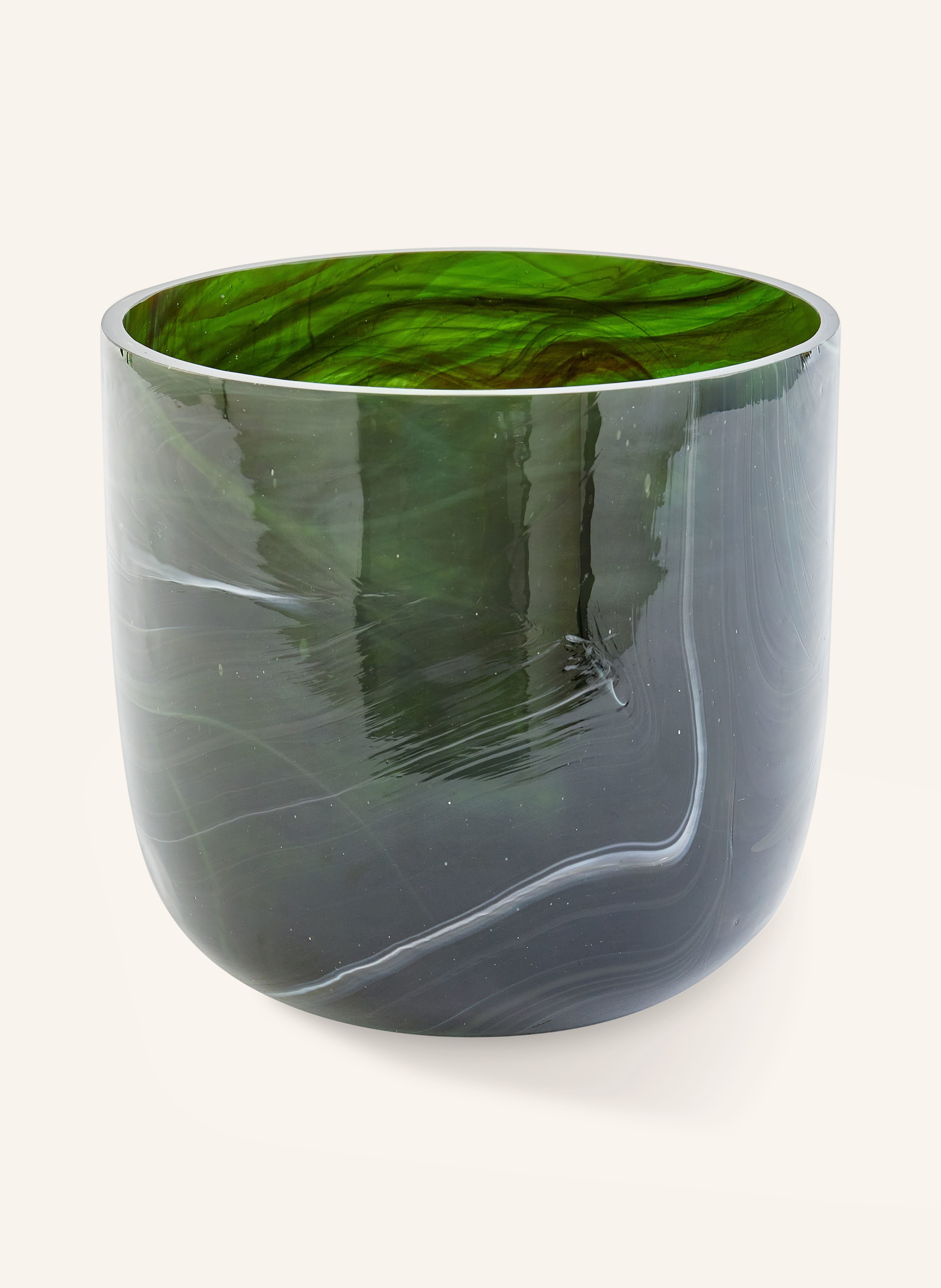 Polspotten Marbled Glass Small, grün
