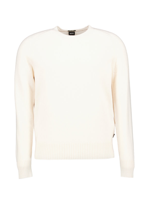 BOSS Black Pullover Kaschmir weiss