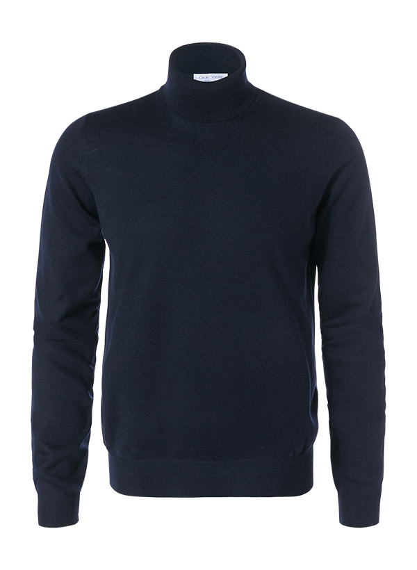 Gran Sasso Rollkragenpullover Merinowolle blau