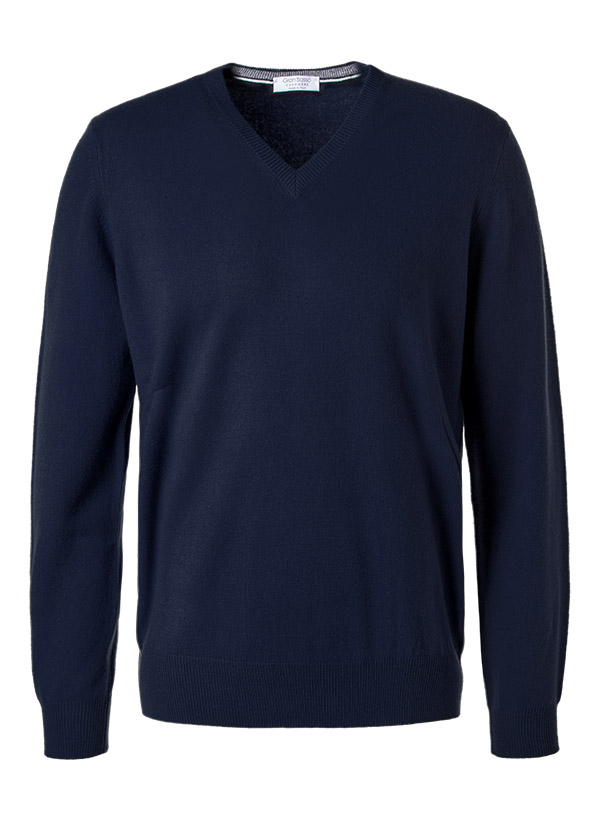 Gran Sasso V-Pullover Kaschmir blau