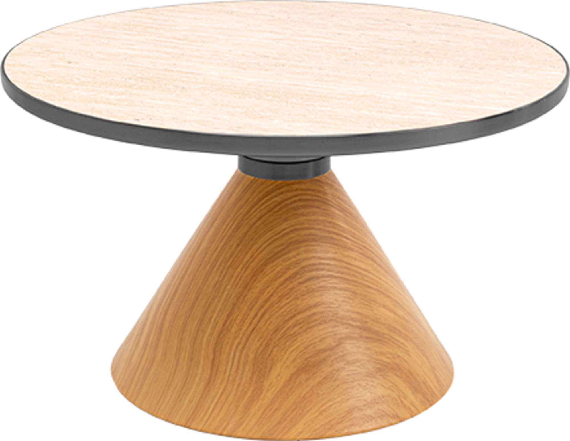 KARE Couchtisch Cono in Travertin-Optik