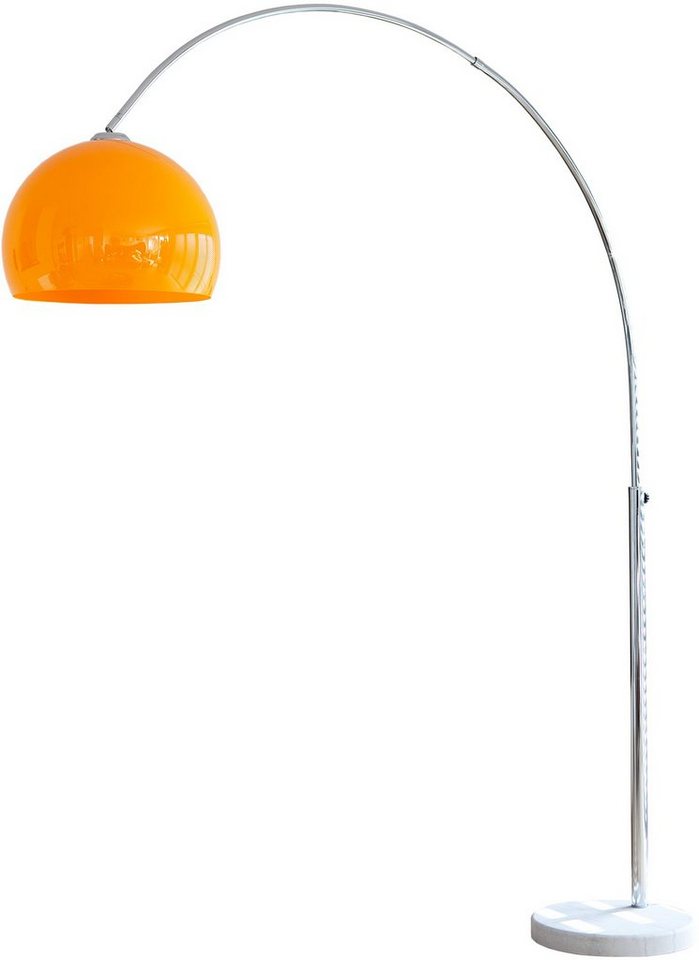SalesFever Bogenlampe Tammo, Marmorfuß