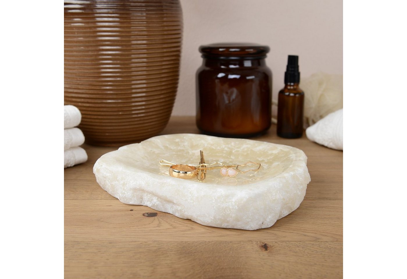 wohnfreuden Onyxmarmor Schale 23 cm