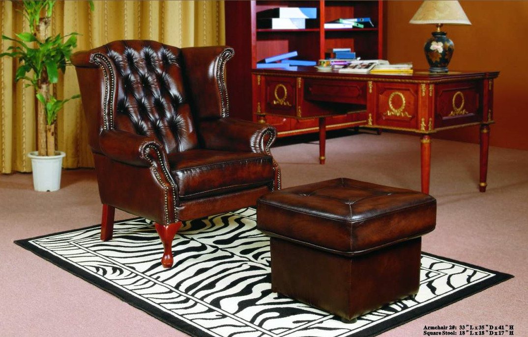 Salottini Chesterfield-Ohrensessel Birmingham