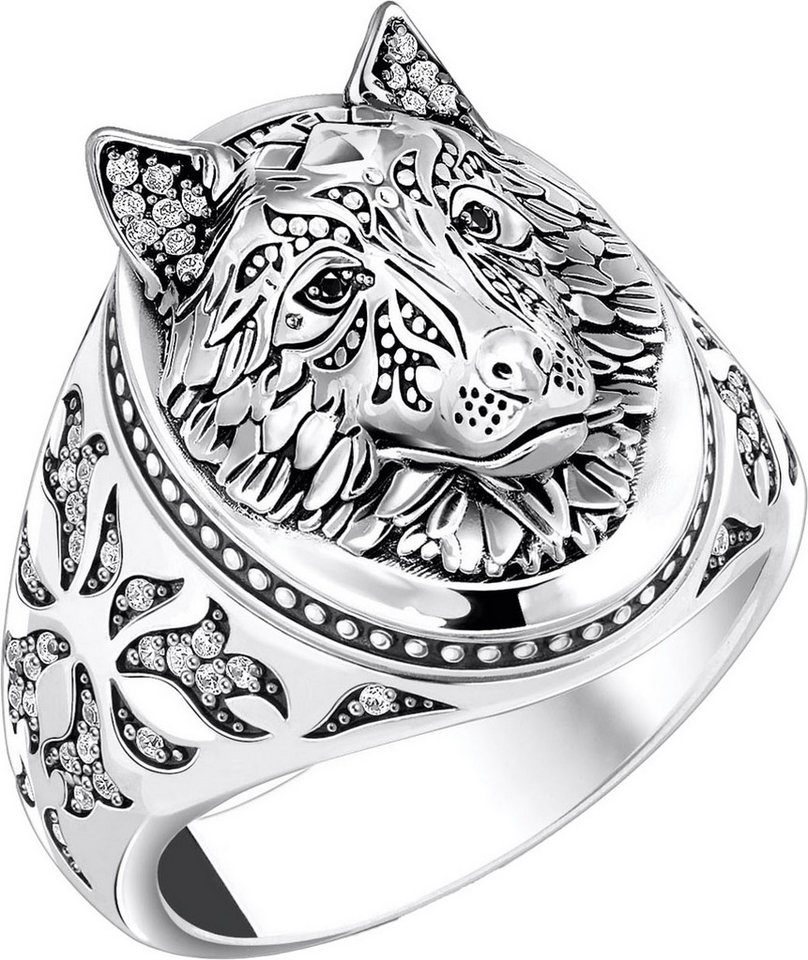 Thomas Sabo Siegelring Wolf-Optik