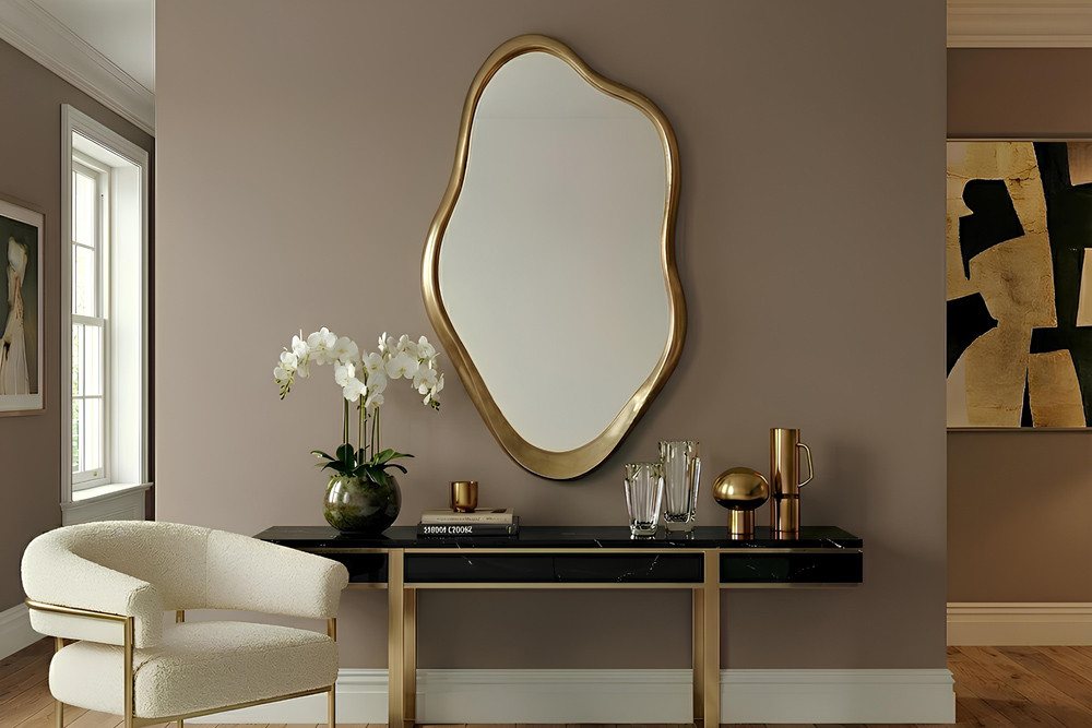 riess-ambiente Wandspiegel EMBER 100cm gold