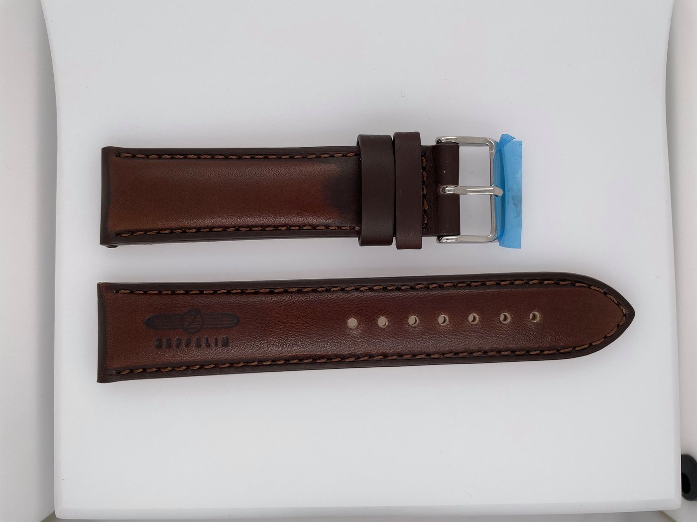 Zeppelin Lederband dunkelbraun