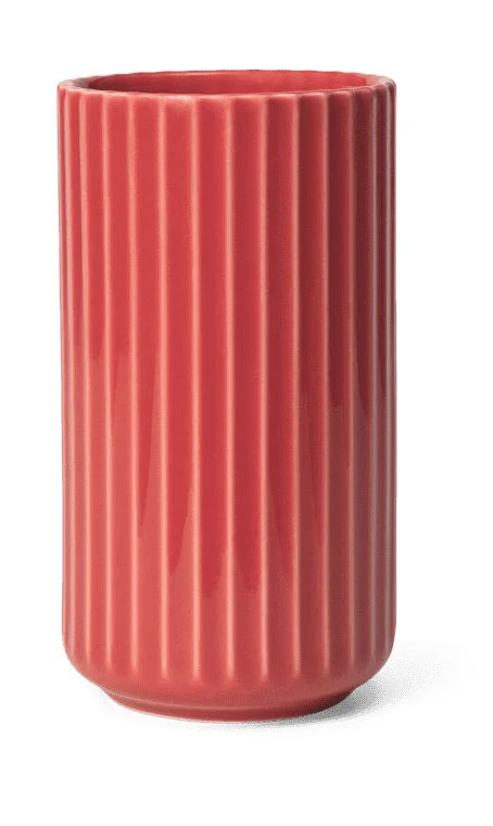 Lyngby Vase 15 cm rot