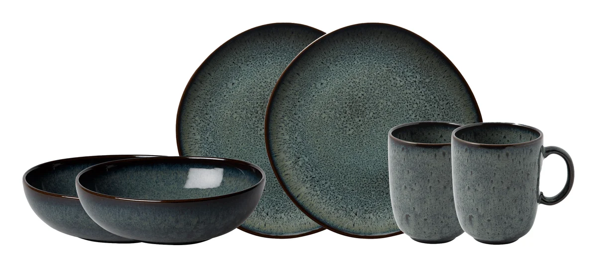 like. by Villeroy & Boch Lave Frühstücks-Set 6 Teile grau